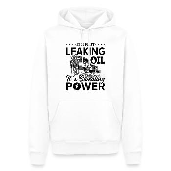 Conducteur de pelle Chantier de construction de pelle Pelles Idée cadeau - Sweat à capuche Premium bio Homme - blanc - Devant - Nico (187cm)