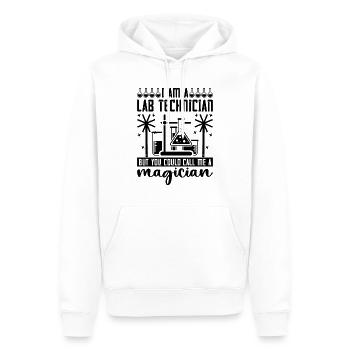Technicien de laboratoire Biologie Science Idée cadeau - Sweat à capuche Premium bio Homme - blanc - Devant - Nico (187cm)