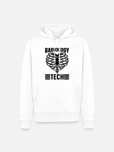 Radiologie Rad Techs Röntgentechniker Geschenkidee - Männer Premium Bio Hoodie - Weiß