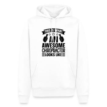 Physio Chiropraktiker Chiropraktik Geschenkidee - Männer Premium Bio Hoodie - Weiß - Vorne - Nico (187cm)