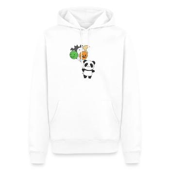 Panda Halloween Ballons pour enfants Pandas mignons - Sweat à capuche Premium bio Homme - blanc - Devant - Nico (187cm)