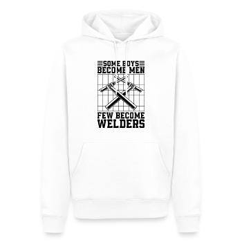 Soudeur Certains garçons deviennent des hommes Soudure Carrière de soudeur - Sweat à capuche Premium bio Homme - blanc - Devant - Nico (187cm)