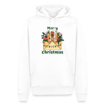 Katze Weihnachten Brief Winter Tiere Katzen - Männer Premium Bio Hoodie - Weiß - Vorne - Nico (187cm)