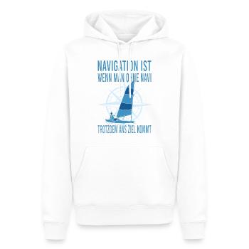 Jolle Jollen Jollensegeln Segler Segeln Kapitän - Männer Premium Bio Hoodie - Weiß - Vorne - Nico (187cm)