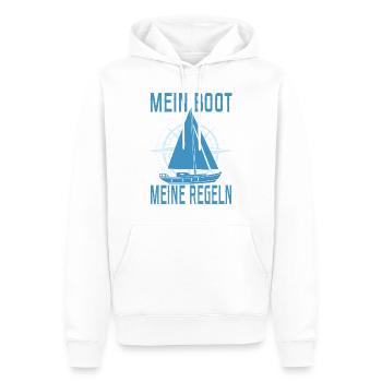 Segeln Segelboot Segler Käpten Segelschein Käpt'n - Männer Premium Bio Hoodie - Weiß - Vorne - Nico (187cm)