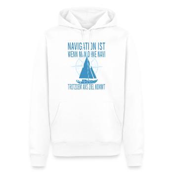 Segeln Segelschein Käpt'n Segelboot Segler Käpten - Männer Premium Bio Hoodie - Weiß - Vorne - Nico (187cm)
