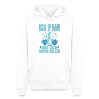 Vélo électrique Pedelec EBike E-Bike Moteur auxiliaire - Sweat à capuche Premium bio Homme - blanc - Devant - Nico (187cm)