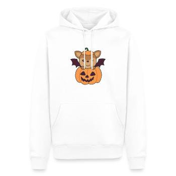 Deer Halloween Pumpkin Bat Costume - Men’s Premium Organic Hoodie - white - Front - Nico (187cm)