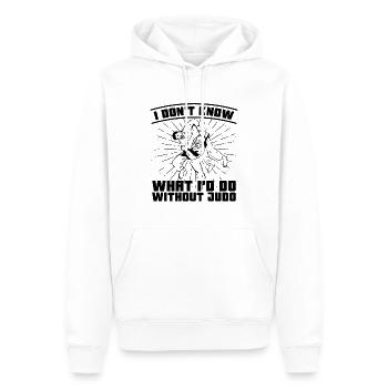 Judo I Don't Know What Fighter Training Karate - Männer Premium Bio Hoodie - Weiß - Vorne - Nico (187cm)