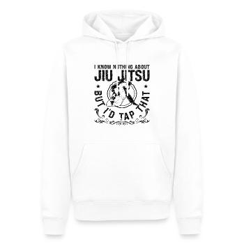 I Know Nothing Jiu Jitsu Combat Fighting Fighter - Männer Premium Bio Hoodie - Weiß - Vorne - Nico (187cm)