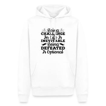 Être Challenge In Arm Wrestling Wrestle Wrestler - Sweat à capuche Premium bio Homme - blanc - Devant - Nico (187cm)
