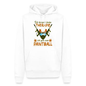 Paintball Paintballer Waffe Markierer Gotcha - Männer Premium Bio Hoodie - Weiß - Vorne - Nico (187cm)
