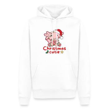 Axolotl Weihnachten Axolotls Christmas Cutie - Männer Premium Bio Hoodie - Weiß - Vorne - Nico (187cm)