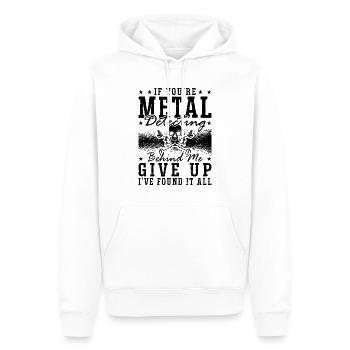 If You're Metal Detecting Dirt Fishing Detectorist - Männer Premium Bio Hoodie - Weiß - Vorne - Nico (187cm)