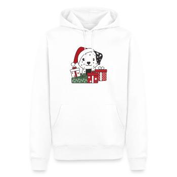 Dalmatiner Weihnachten Geschenk Winter Hunde - Männer Premium Bio Hoodie - Weiß - Vorne - Nico (187cm)