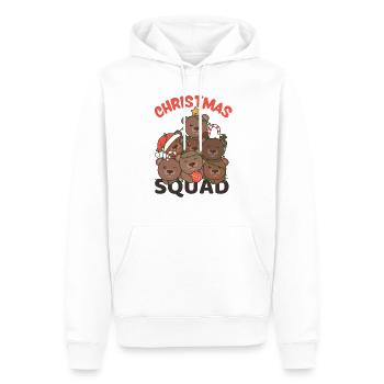 Bär Weihnachtsbaum Christmas Squad Bären - Männer Premium Bio Hoodie - Weiß - Vorne - Nico (187cm)