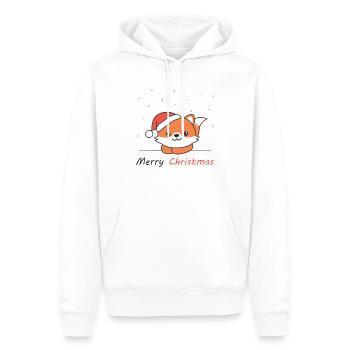 Fox Christmas Snow Winter Animals Fox - Men’s Premium Organic Hoodie - white - Front - Nico (187cm)