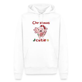 Axolotl Weihnachten Axolotls Christmas Cutie - Männer Premium Bio Hoodie - Weiß - Vorne - Nico (187cm)