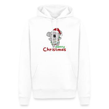 Koala fröhliche Weihnachten Winter Tiere Koalas - Männer Premium Bio Hoodie - Weiß - Vorne - Nico (187cm)