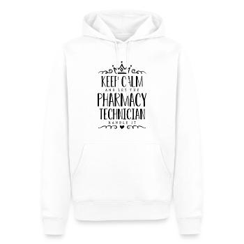 Keep Calm And Let Medication Heath Care Pharmacist - Männer Premium Bio Hoodie - Weiß - Vorne - Nico (187cm)