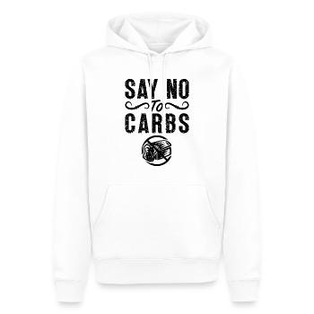 Say No To Carbs Healthy Lifestyle Low Carb Lover - Männer Premium Bio Hoodie - Weiß - Vorne - Nico (187cm)