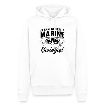 Is Anyone Here A Marine Science Marine Biologist - Männer Premium Bio Hoodie - Weiß - Vorne - Nico (187cm)
