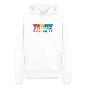 Rainbow Hearts Pride LGBTQ Mignons Animaux Koala - Sweat à capuche Premium bio Homme - blanc - Devant - Nico (187cm)