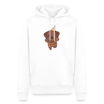 Labrador pour l’anniversaire un cadeau pour les enfants - Sweat à capuche Premium bio Homme - blanc - Devant - Nico (187cm)