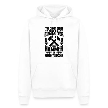 You Cannot Dream Forging Iron Worker Blacksmiths - Männer Premium Bio Hoodie - Weiß - Vorne - Nico (187cm)