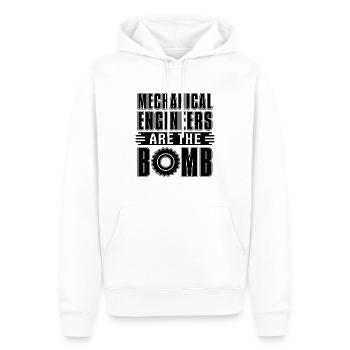 Les ingénieurs mécaniciens sont l’ingénieur Bomb Loves - Sweat à capuche Premium bio Homme - blanc - Devant - Nico (187cm)