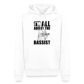 I'm All About Bass Guitar Guitarist Bass Player - Männer Premium Bio Hoodie - Weiß - Vorne - Nico (187cm)