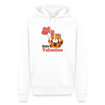 Roter Panda zum Valentinstag little Valentine - Männer Premium Bio Hoodie - Weiß - Vorne - Nico (187cm)