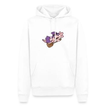 Axolotl Halloween Sorcière Enfants Sorcières Costume - Sweat à capuche Premium bio Homme - blanc - Devant - Nico (187cm)