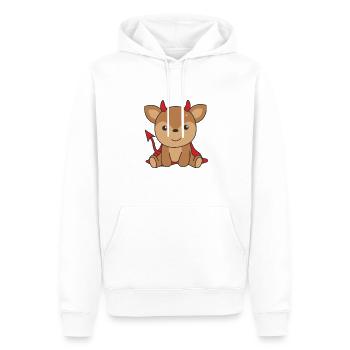 Deer Halloween Cute Devil Witches Costume - Men’s Premium Organic Hoodie - white - Front - Nico (187cm)