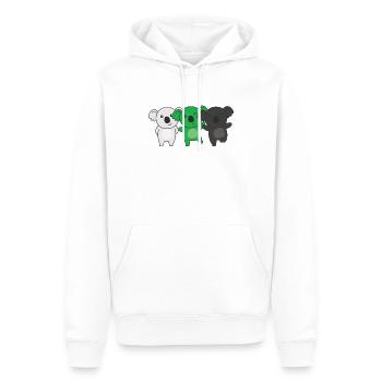 Neutrois Flag Pride LGBTQ Mignon Koala - Sweat à capuche Premium bio Homme - blanc - Devant - Nico (187cm)