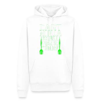 Dartfans Dartboard Treffsicher Dart Champion Darts - Männer Premium Bio Hoodie - Weiß - Vorne - Nico (187cm)