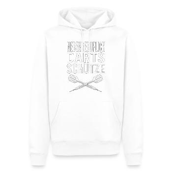 Dartfans Dartboard Treffsicher Dart Champion Darts - Männer Premium Bio Hoodie - Weiß - Vorne - Nico (187cm)