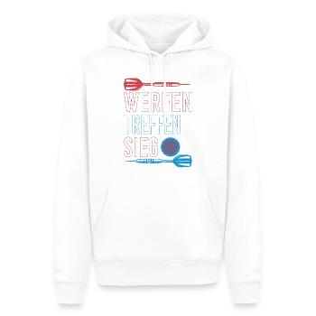 Dart Dartspieler Darten Dartpfeile Darts siegen - Männer Premium Bio Hoodie - Weiß - Vorne - Nico (187cm)