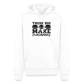 Think Big Make Macaron Sweets Baking Macaron Lover - Männer Premium Bio Hoodie - Weiß - Vorne - Nico (187cm)