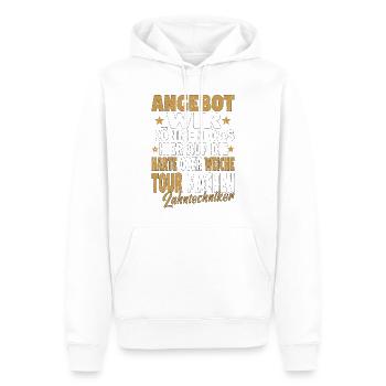 Zahntechniker Zahnmediziner Zahnarzt Zahnmedizin - Männer Premium Bio Hoodie - Weiß - Vorne - Nico (187cm)