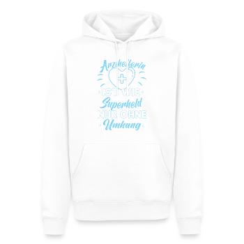Arzthelferin MFA Krankenschwester Pflegekraft crna - Männer Premium Bio Hoodie - Weiß - Vorne - Nico (187cm)