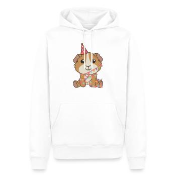 Cochons d’Inde pour leur anniversaire pour les enfants - Sweat à capuche Premium bio Homme - blanc - Devant - Nico (187cm)