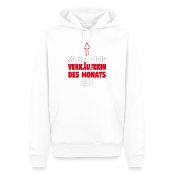 Verkäuferin Muttertag Einzelhandel Verkäufer - Männer Premium Bio Hoodie - Weiß - Vorne - Nico (187cm)