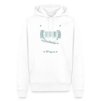 Verkäufer Vatertag Einzelhandel Einzelhändler Papa - Männer Premium Bio Hoodie - Weiß - Vorne - Nico (187cm)