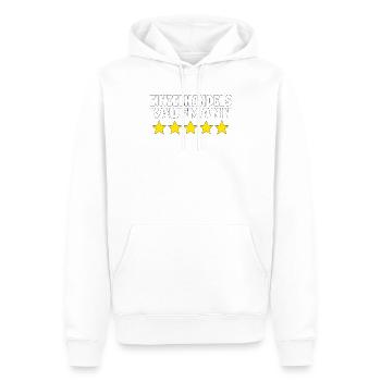 Verkäufer Vatertag Einzelhandel Einzelhändler Papa - Männer Premium Bio Hoodie - Weiß - Vorne - Nico (187cm)