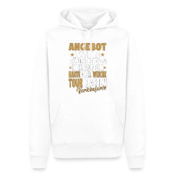 Verkäufer Vatertag Einzelhandel Einzelhändler Papa - Männer Premium Bio Hoodie - Weiß - Vorne - Nico (187cm)