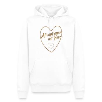 Altenpfleger Altenpflege Pfleger Vater Pflege - Männer Premium Bio Hoodie - Weiß - Vorne - Nico (187cm)