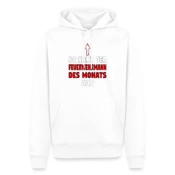Feuerwehrmann freiwillige Feuerwehr Feuerwehr - Männer Premium Bio Hoodie - Weiß - Vorne - Nico (187cm)