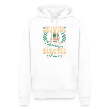 Informatik Computer Programmierer Entwickler Vater - Männer Premium Bio Hoodie - Weiß - Vorne - Nico (187cm)