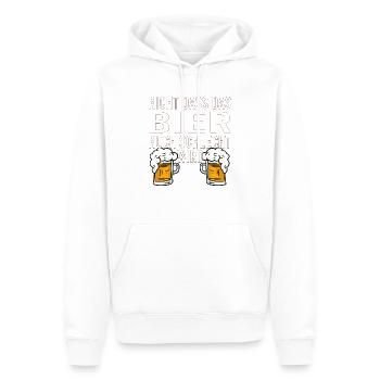 Vatertag Himmelfahrt Bier Nachbar Nachbarn Saufen - Männer Premium Bio Hoodie - Weiß - Vorne - Nico (187cm)